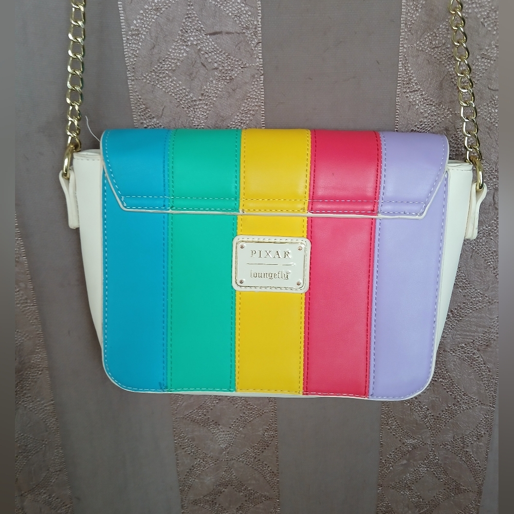 🏷 Loungefly + PIXAR Inside Out Mixed Emotions Women's Bag Crossbody & Book - Picture 7 of 13